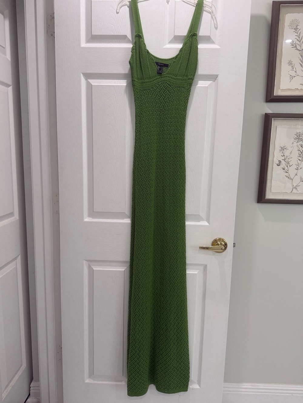 Forever 21 Olive Green Knit Maxi Dress